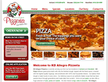 Tablet Screenshot of kdpizza.com